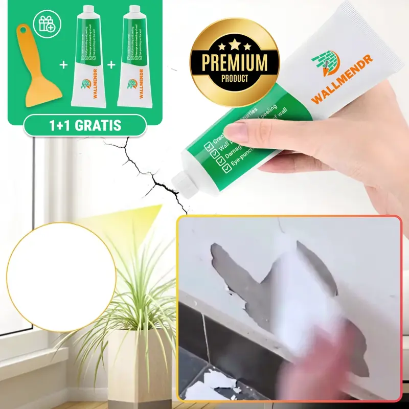 WALLMENDR® Pasta de Reparação de Parede (1+1 GRÁTIS)
