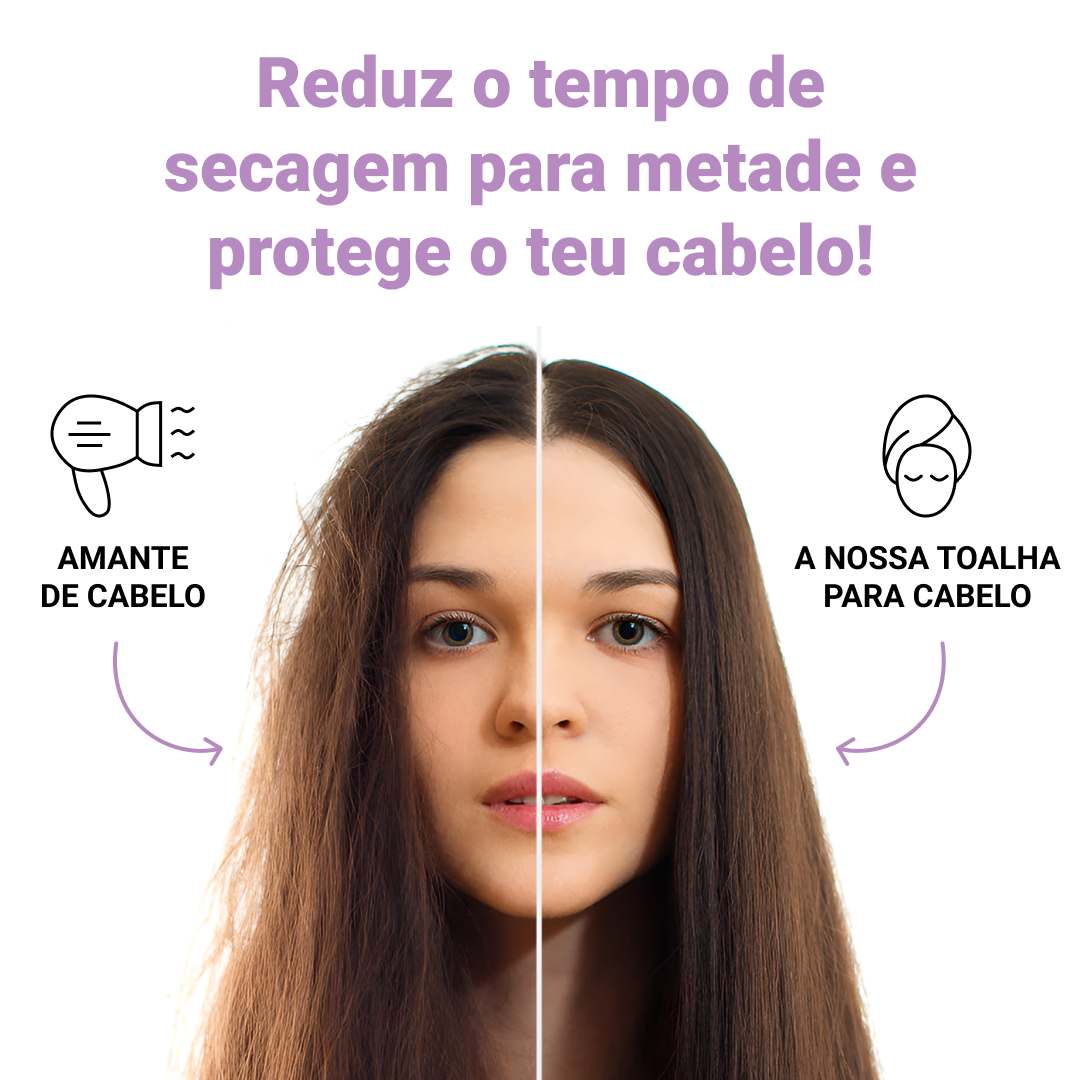 HAIRGLOW® – Toalha Para Cabelos de Secagem Rápida (1+1 GRÁTIS) - Image 2