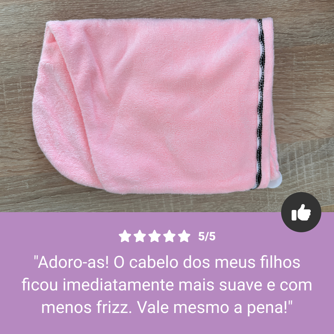 HAIRGLOW® – Toalha Para Cabelos de Secagem Rápida (1+1 GRÁTIS) - Image 7