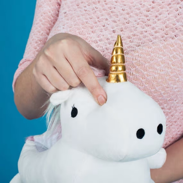 Chinelos de peluche de unicórnio para crianças com LED - Image 6