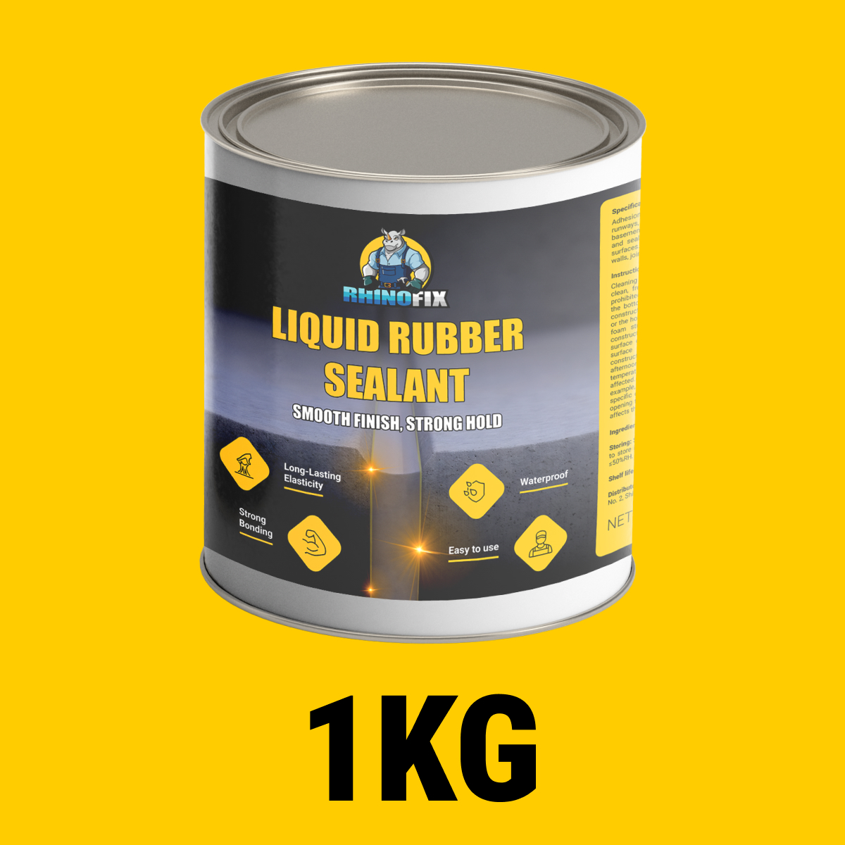RhinoFix™ SELANTE LÍQUIDO DE POLIUREIA PARA JUNTAS