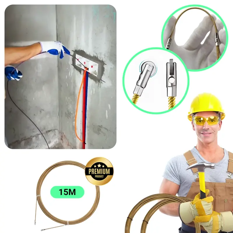 Wirelead™ Ferramenta de Passagem de Fios Elétricos 15m
