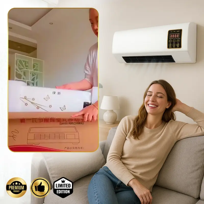 Enchantia – Ventilador com Função de Aquecimento e Ventilação, Montagem Sem Ferramentas