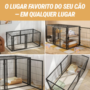Alternative view of Pawz™ - Cercado dobrável multifuncional para cães com porta e teto removível